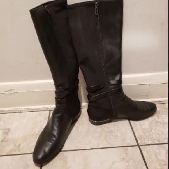 Enzo Angiolini "Eazoot" Black Riding Boot - Picture 3 of 6